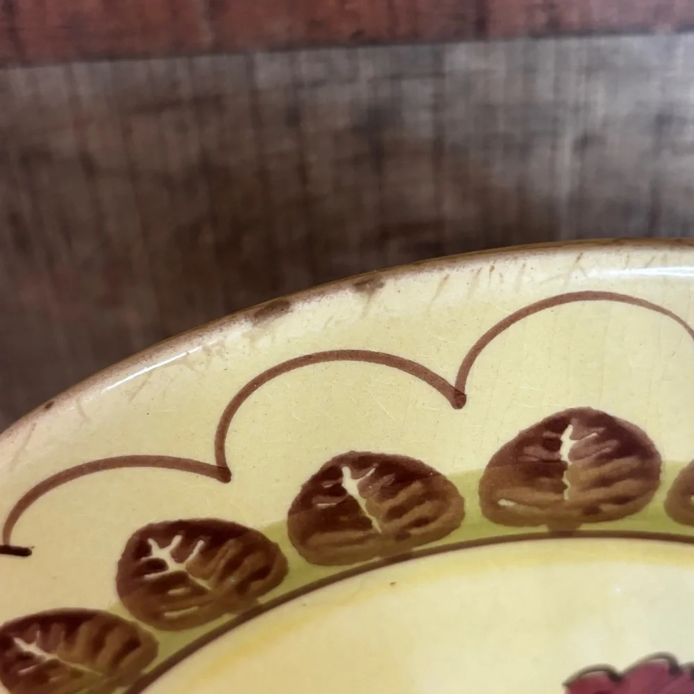 Vintage Lamas Pottery - Made In Italy Ceramic Rooster Plate - 11” Diameter